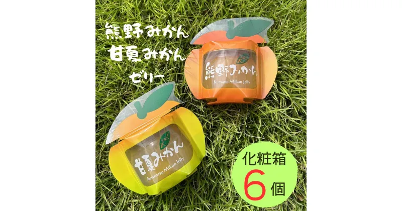 【ふるさと納税】みかん まるごと 熊野みかん&甘夏みかんゼリー 6個 詰め合わせ 化粧箱