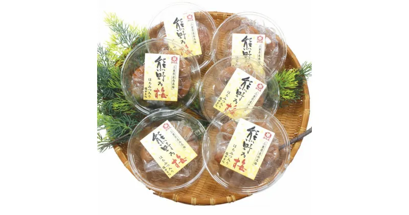 【ふるさと納税】 梅干し 熊野乃梅 はちみつ味 小分け 6パックセット 140g×6 三重 熊野市