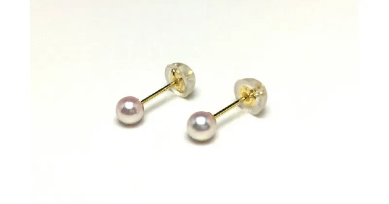 【ふるさと納税】 アコヤ真珠 3.5～4mm ピアス (K18/K14) アクセサリー 真珠 パール フォーマル カジュアル 誕生石 ジュエリー 記念日 / 老舗の真珠専門店・アコヤベビーパールピアス 3.5-4.0ミリ ( K18 / 14WG ）