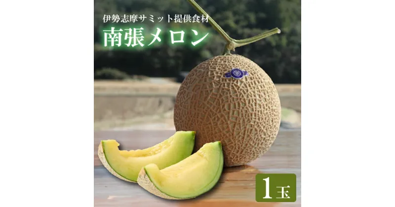 【ふるさと納税】 【令和6年11月発送分】南張メロン 1個 川口農園 / ふるさと納税 フルーツ 果物 果実 新鮮 お取り寄せ melon 伊勢志摩 産直 三重県 志摩市 浜島町